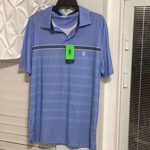 Izod Blue Striped Polo Shirt